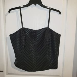 NWOT Venezia Corset Top 22W Black